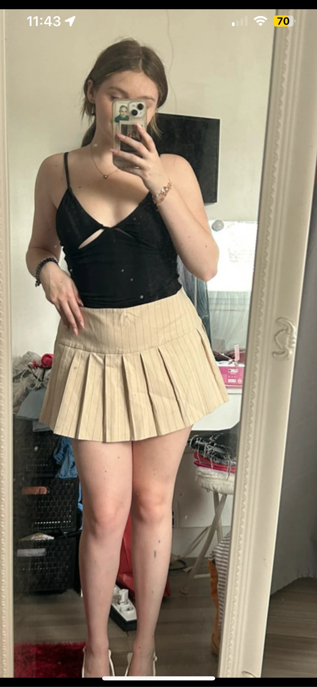 Saia curta estilo colegial 2000S – photo 2